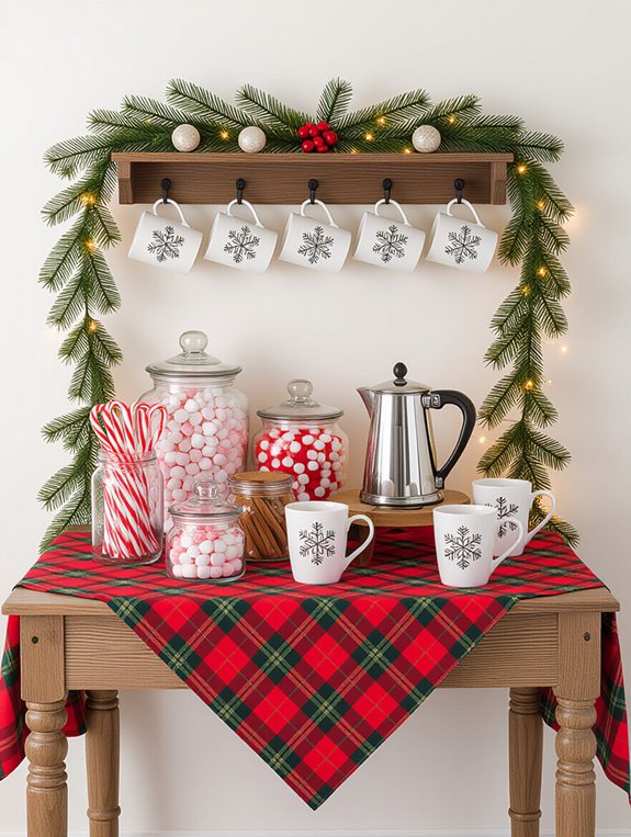 festive coffee bar decor