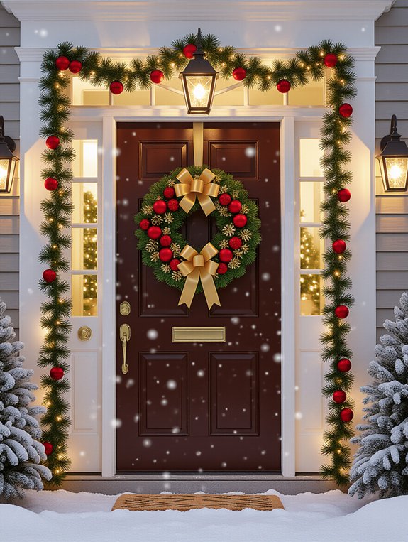 festive door banner decoration
