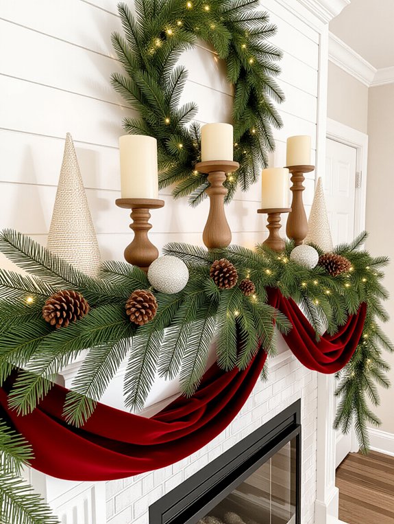 festive greenery and garlands