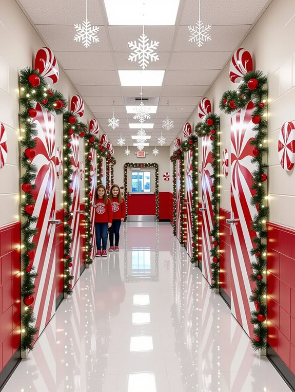 festive holiday door decor