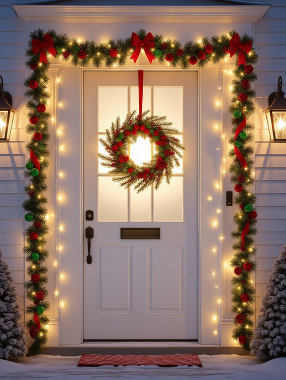 festive light up garland decoration