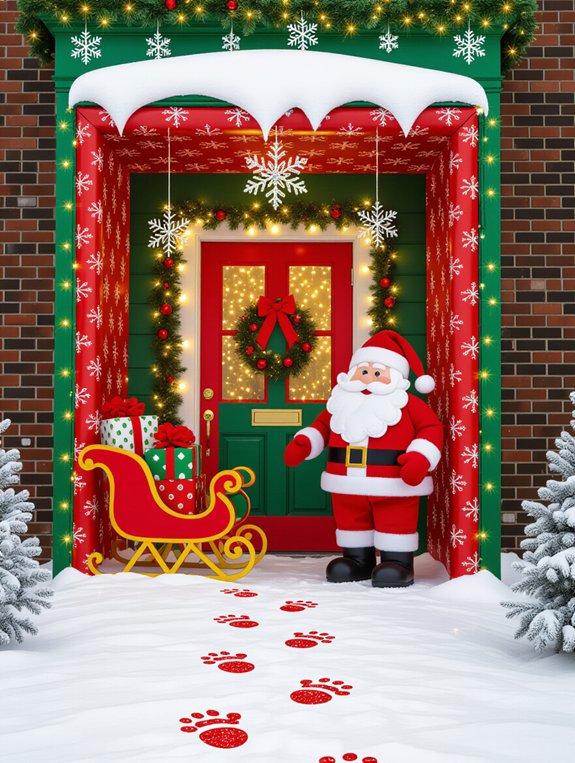 festive santa s workshop display