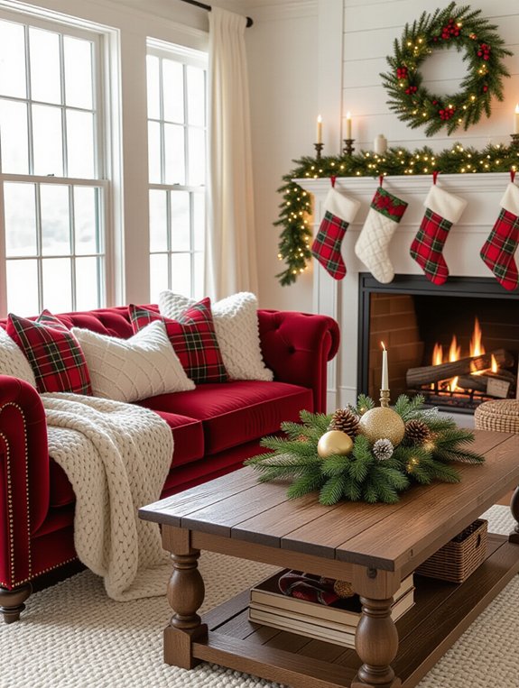 festive textiles enhance decor