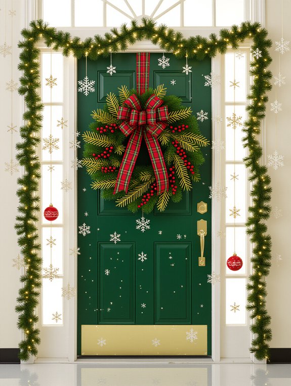 festive wreath holiday decor