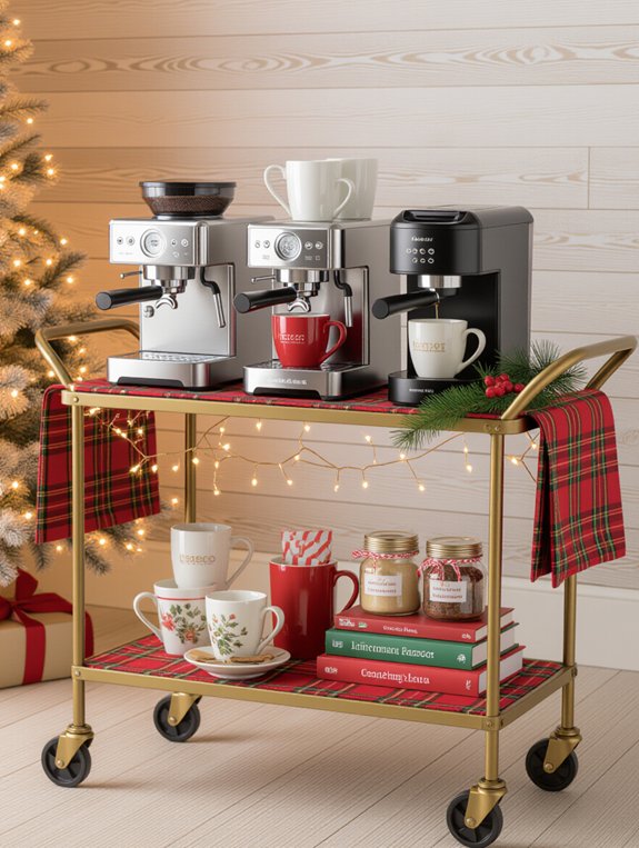 flexible holiday coffee setup
