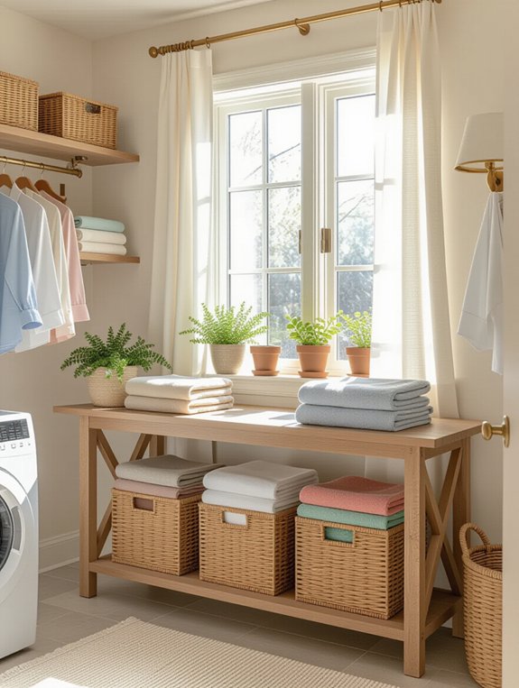 foldable countertop laundry station