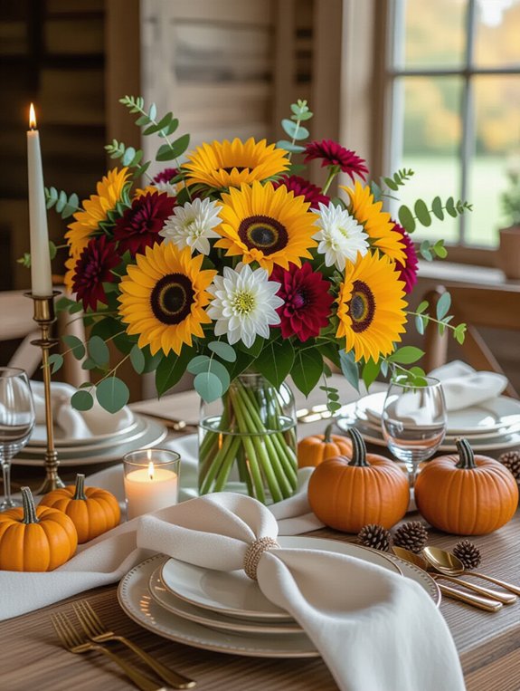 fresh flowers for thanksgiving