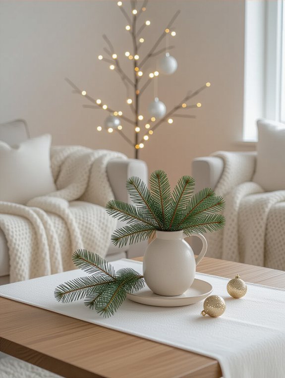 fresh greenery enhances decor