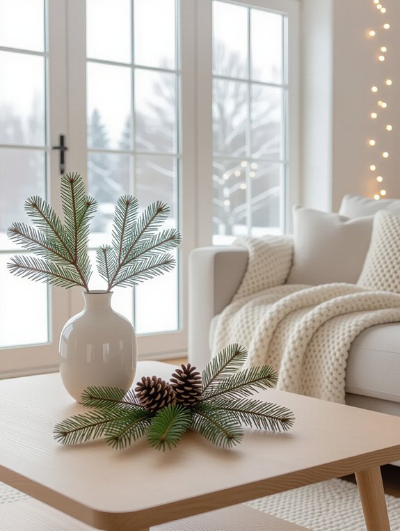 fresh greenery enhances decor