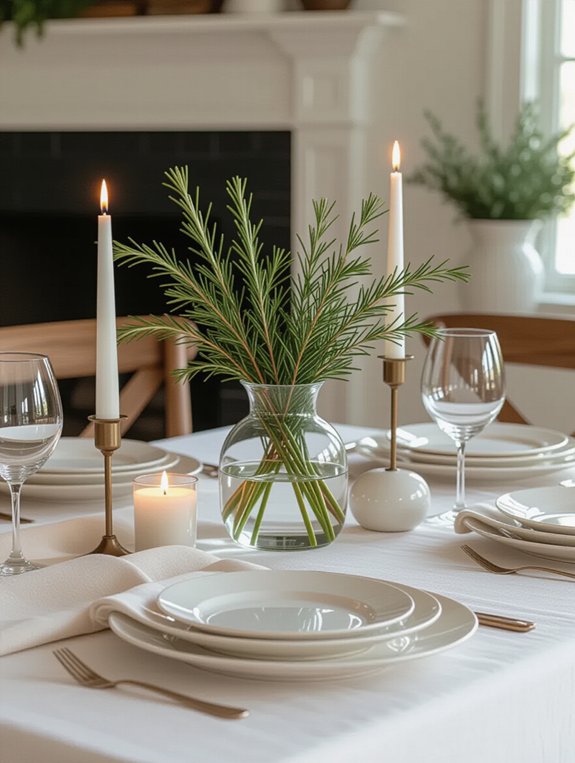 fresh herb thanksgiving centerpiece