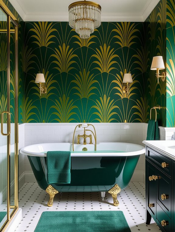 glamorous art deco wallpaper