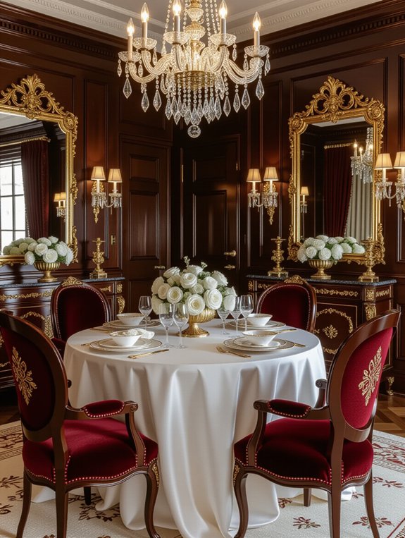gold accents elevate elegance
