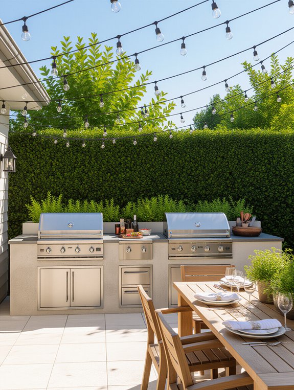 gourmet dual grill kitchen