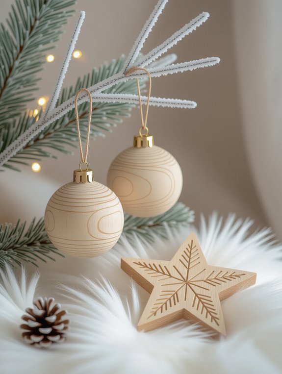 handcrafted wooden christmas decor