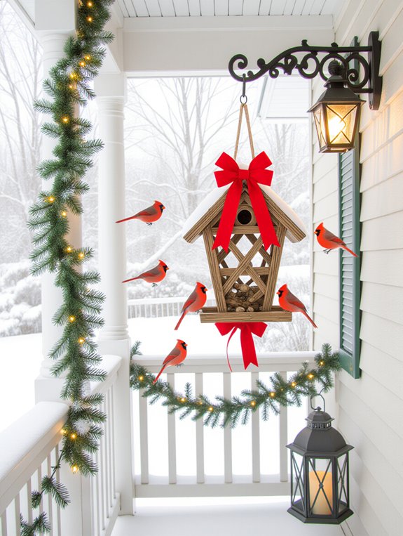 hang a bird feeder