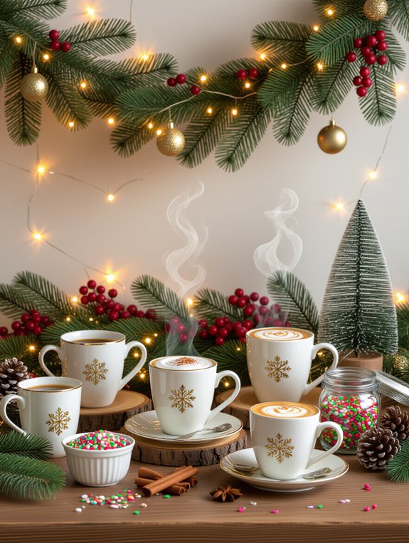 holiday coffee bar decor