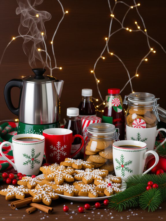 holiday cookie pairing station