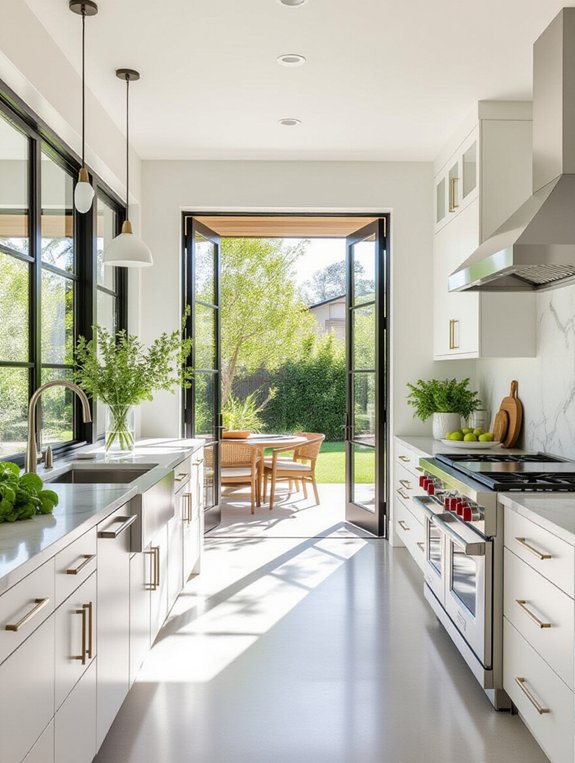 indoor outdoor kitchen design