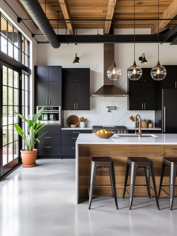 industrial chic kitchen design