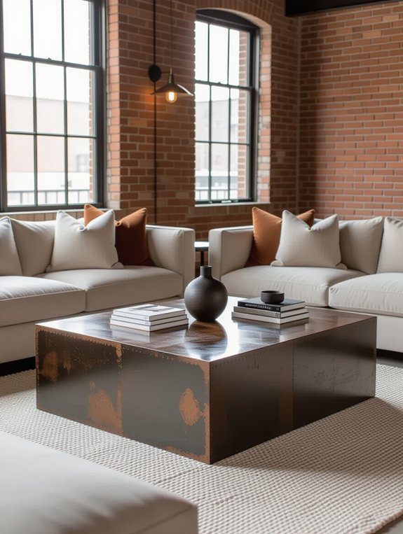 industrial metal chic centerpiece