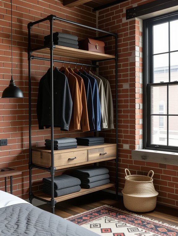 industrial wardrobe design elements