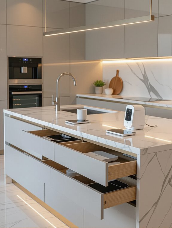 integrated kitchen charging solutions
