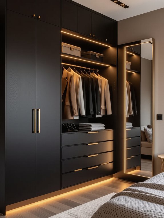 integrated lighting wardrobe upgrade