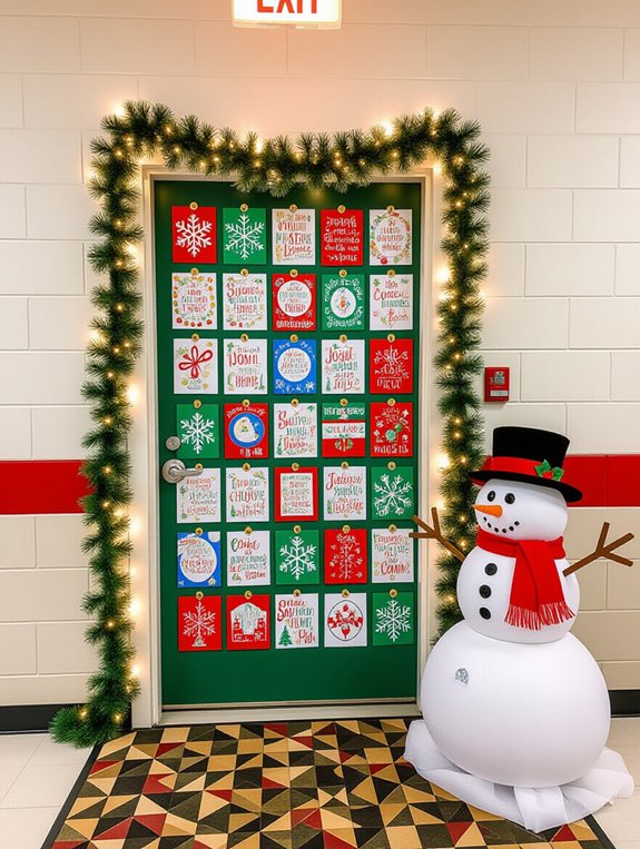 joyful christmas card display