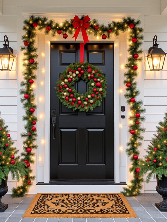 joyful holiday door decor