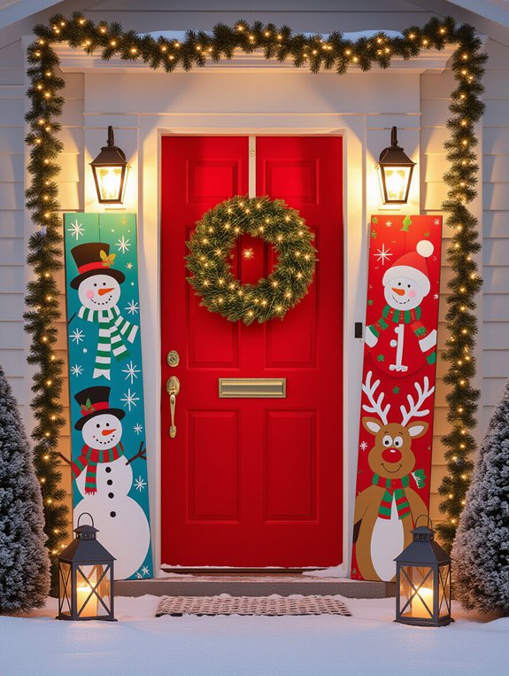 joyful holiday door signs