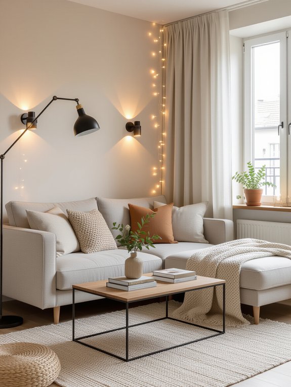 layered lighting for ambiance