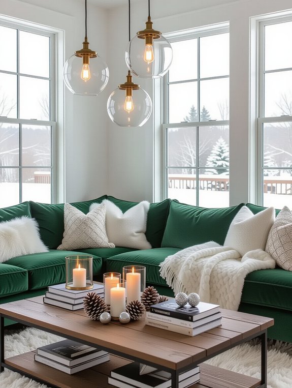 layered lighting for warmth