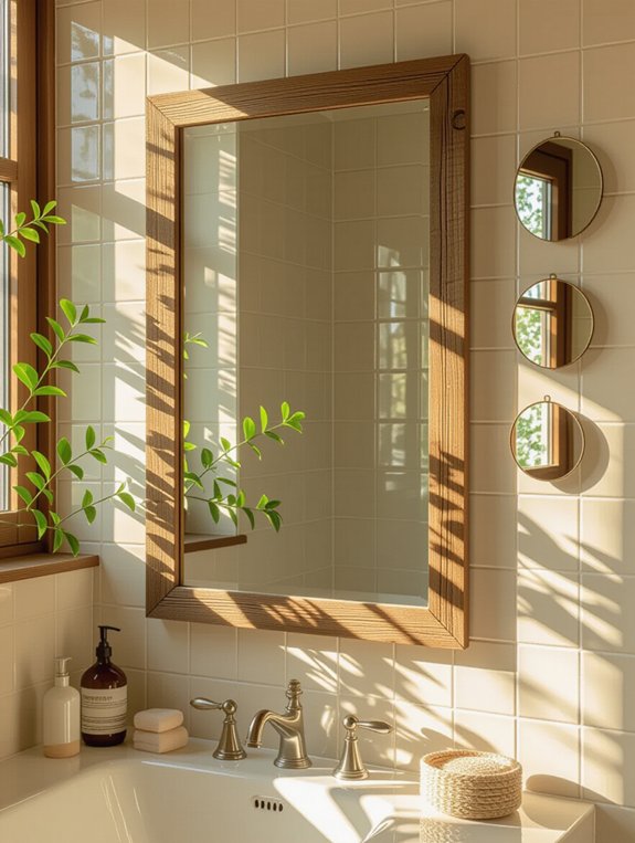 layered mirror reflections design