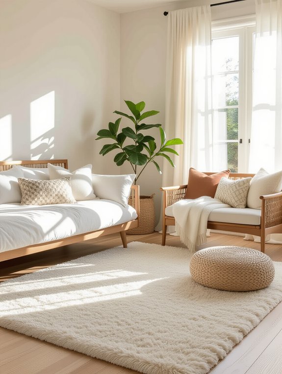 layered rugs for comfort