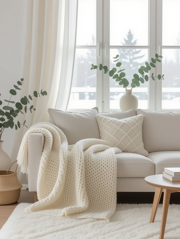 layered soft winter fabrics
