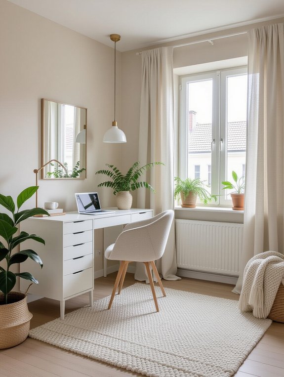 light colors enhance spaciousness