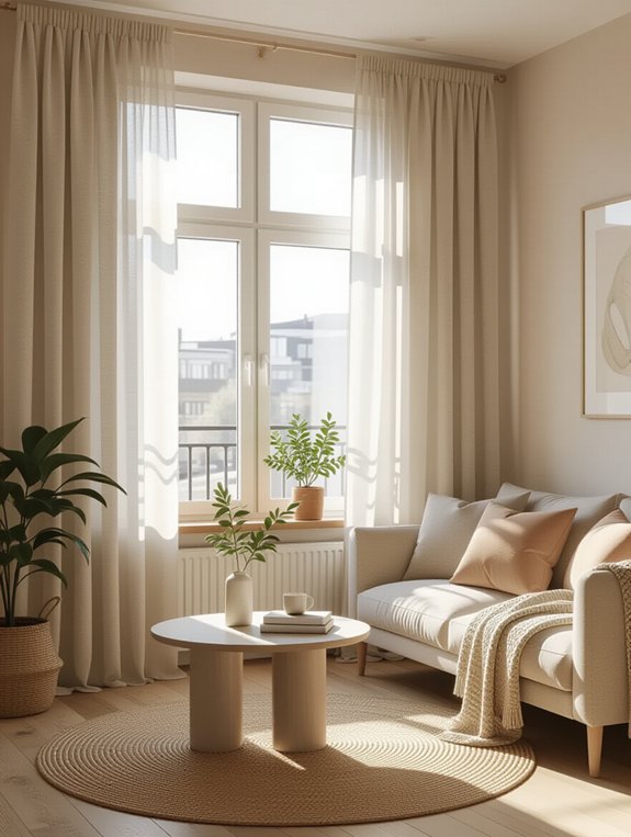 lightweight curtains for warmth