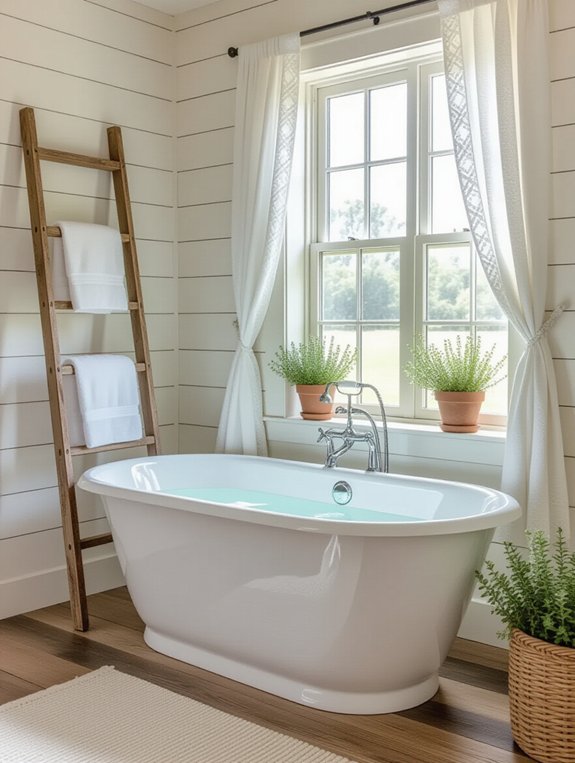 luxurious farmhouse soaking experience