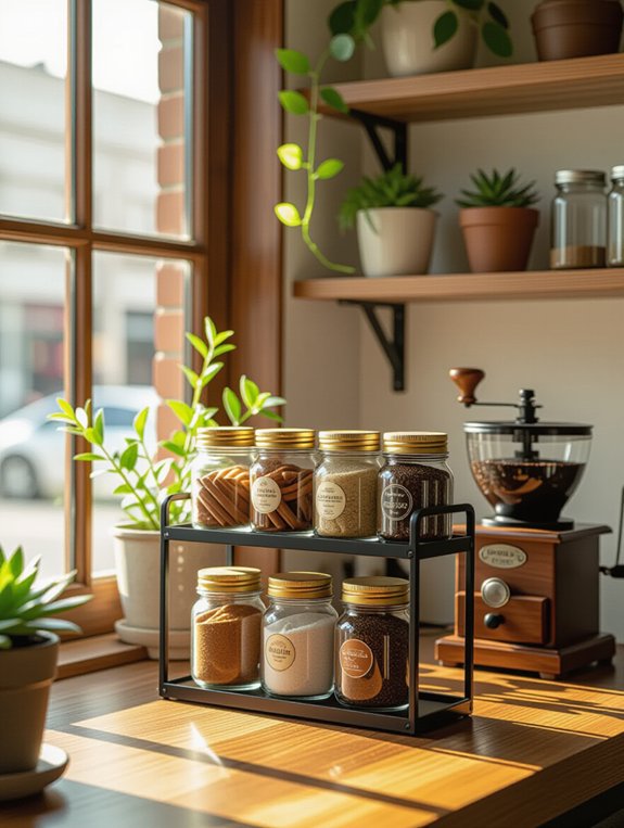 magnetic coffee accessory organizer