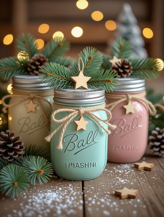 mason jar lid ornaments