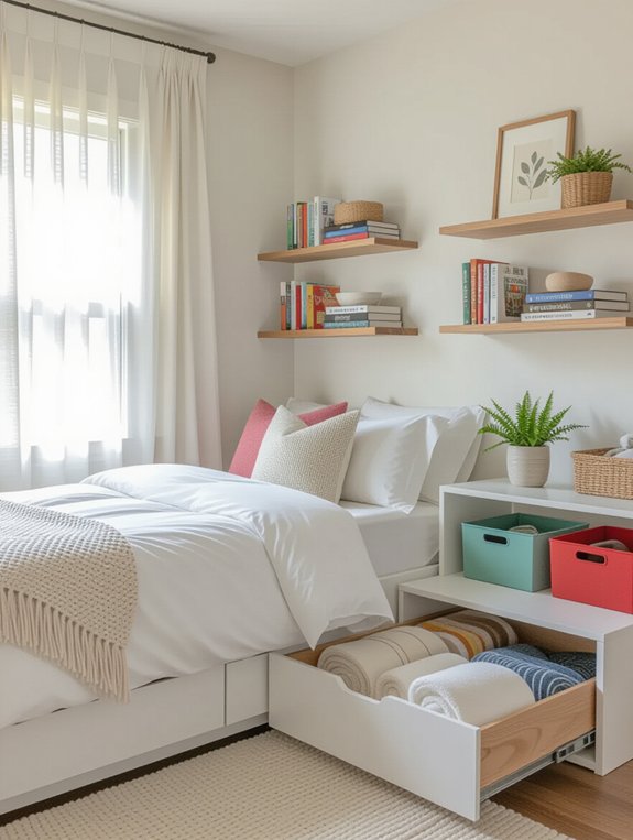 maximize bedroom storage solutions