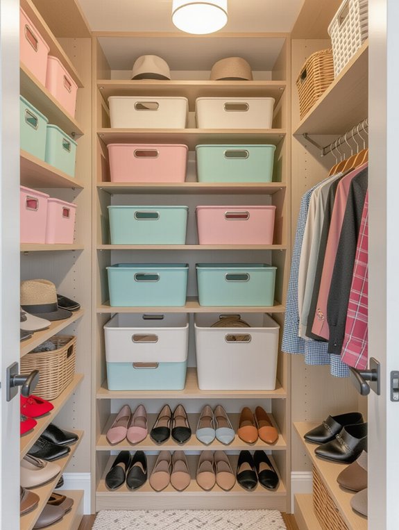 maximize closet ceiling storage