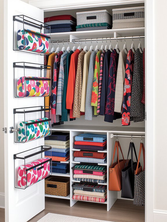 maximize closet door storage