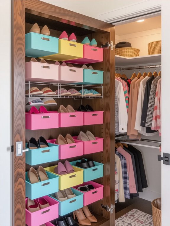 maximize closet door storage