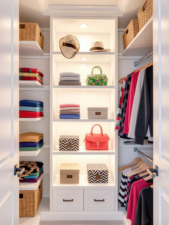 maximize closet vertical space