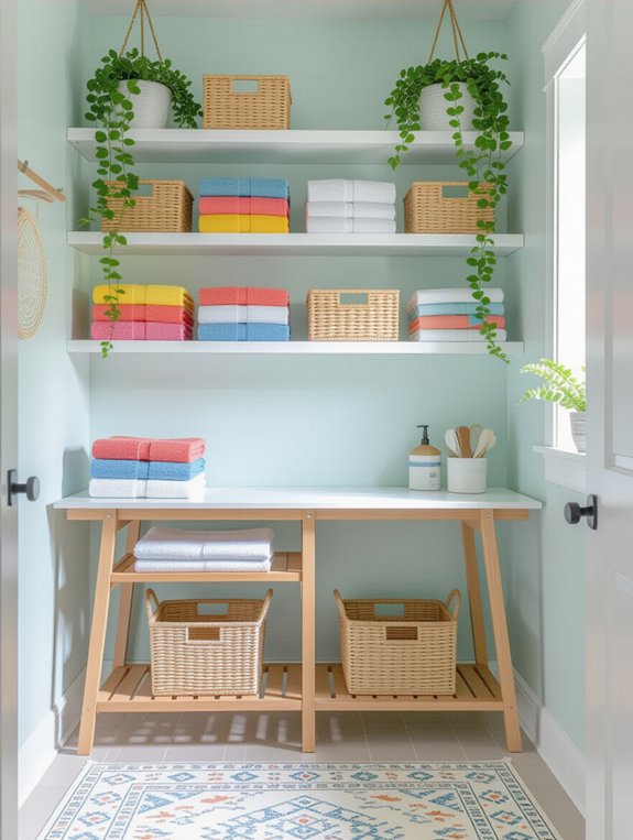 maximize laundry room storage