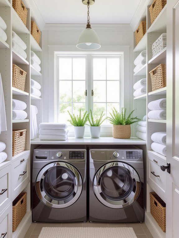 maximize laundry room storage