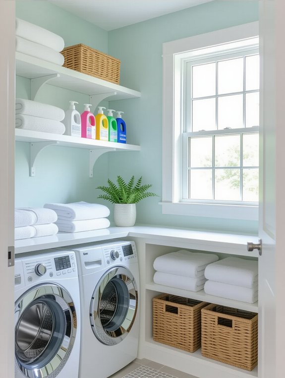 maximize laundry room storage