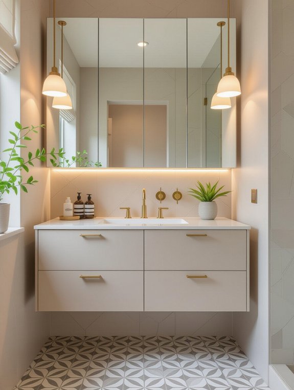 maximize small bathroom space
