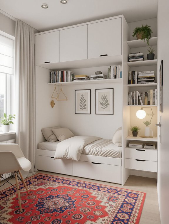 maximize small bedroom functionality